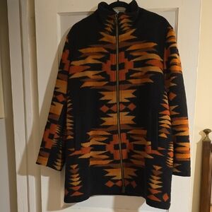 Black and Orange Patterned Jacket
